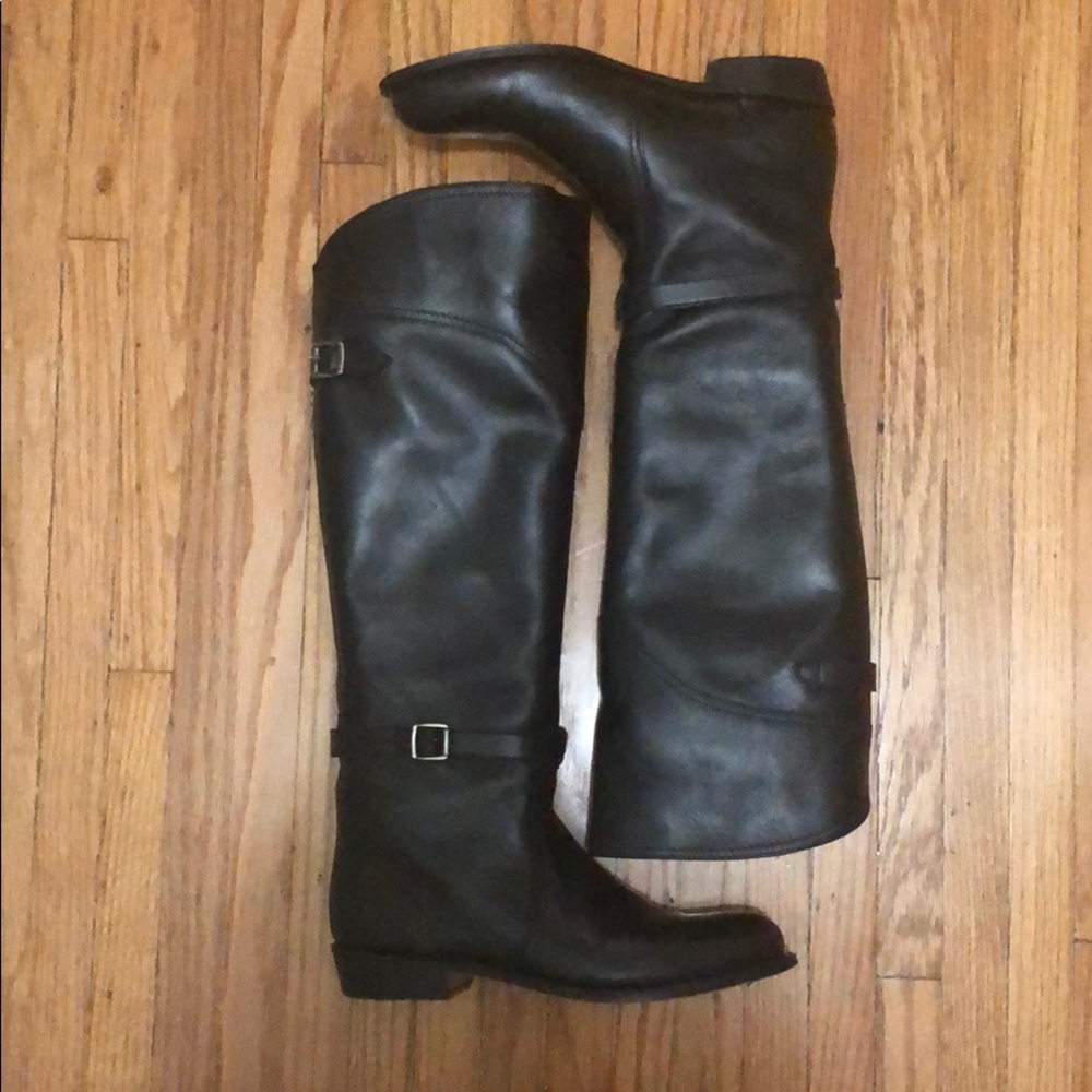 Frye Dorado black leather boots